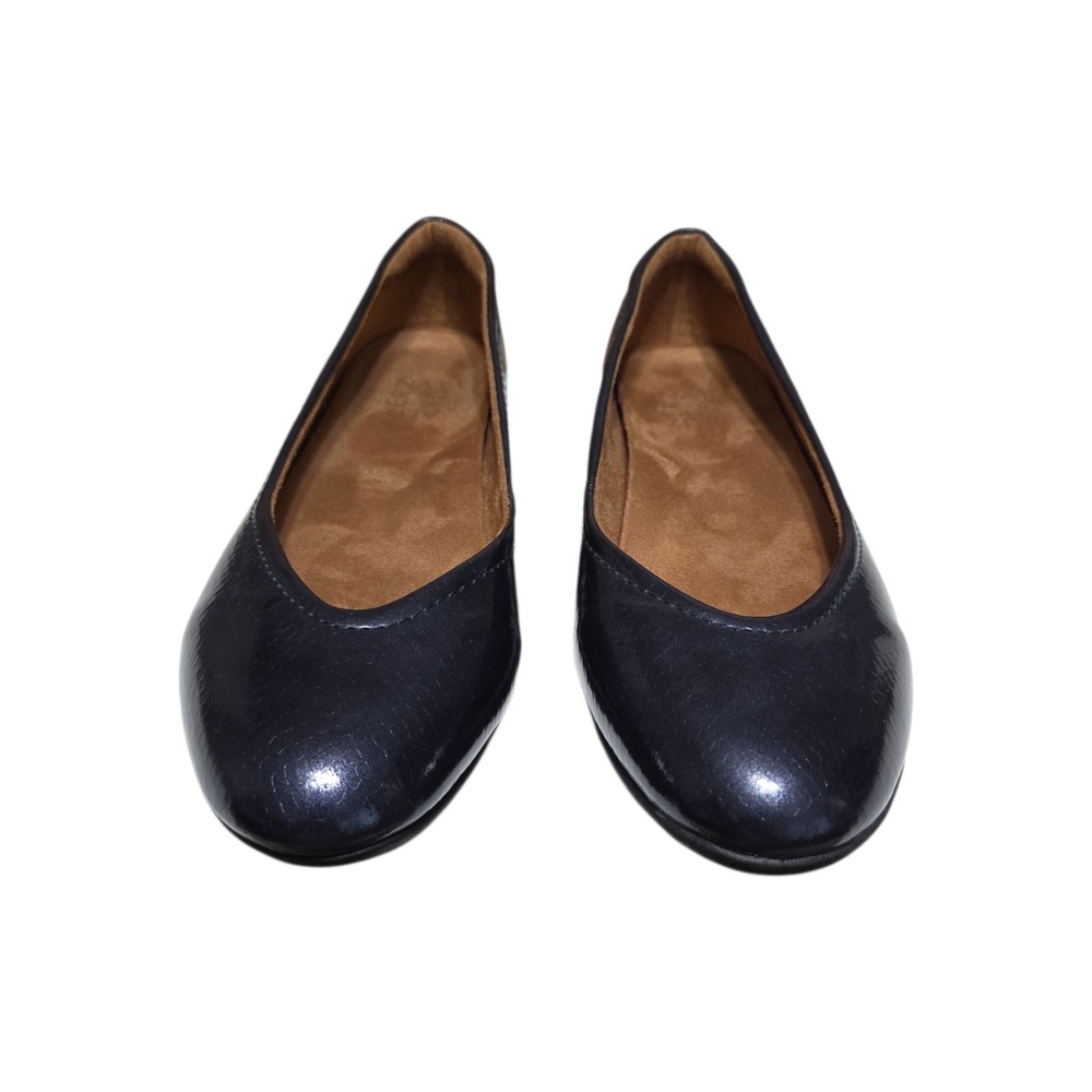 Naturalizer Vivienne Ballet Flats Navy Blue Metallic Womens 10M